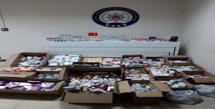 Elazığ polisi 21 bin adet kaçak ürün ele geçirdi