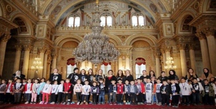Minik Kartallılar Dolmabahçe Sarayı’nı ziyaret etti