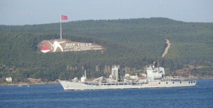 Çanakkale Boğazı'ndan peş peşe NATO gemileri geçti