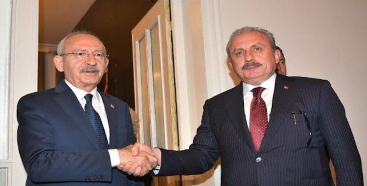 TBMM Başkanı Şentop, CHP Genel Başkanı Kılıçdaroğlu'nu ziyaret etti
