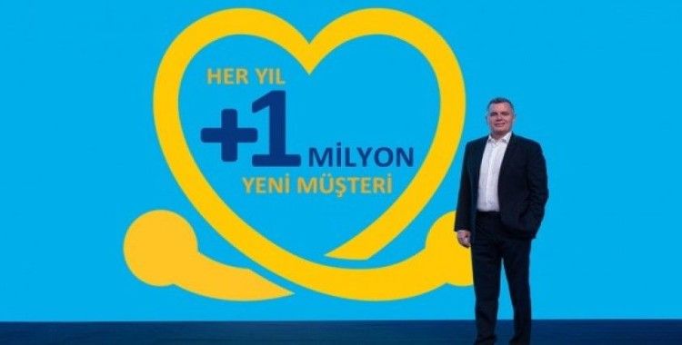 Turkcell her yıl 1 milyon yeni müşteri kazanacak