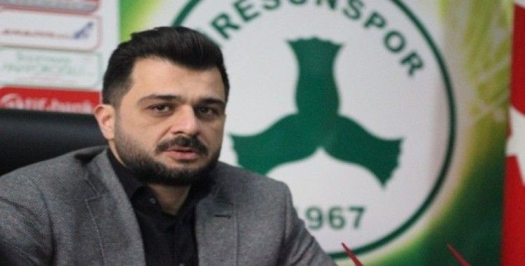 Giresunspor Başkanı Sacit Ali Eren: 'Giresunspor tarihinin en desteksiz dönemini yaşıyor'