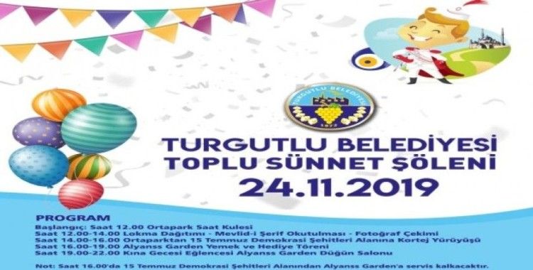 Turgutlu Belediyesinden 100 çocuğa toplu sünnet