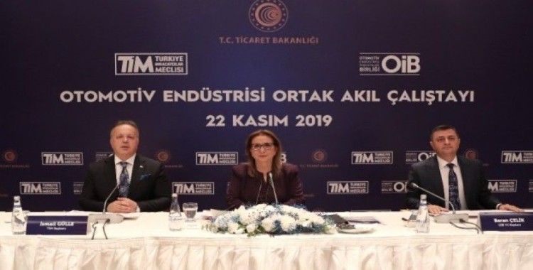 Ticaret Bakanı Pekcan otomotiv sektörünün temsilcileriyle bir araya geldi