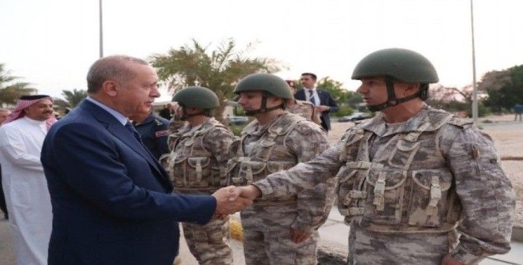 Erdoğan Türk-Katar Birleşik Müşterek Kuvvet Komutanlığı'nda