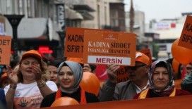 Kadına şiddete karşı ’turuncu balonlarla’ yürüyüş