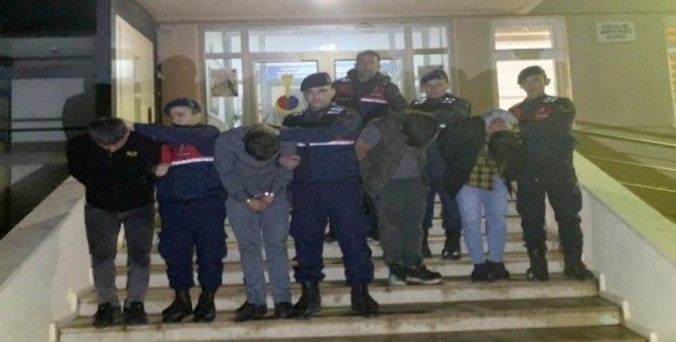 Jandarmanın özel ekip kurarak yakaladığı 4 şüpheli tutuklandı