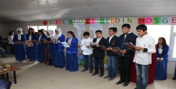 Köy öğrencilerinden Mevlid-i Nebi programı