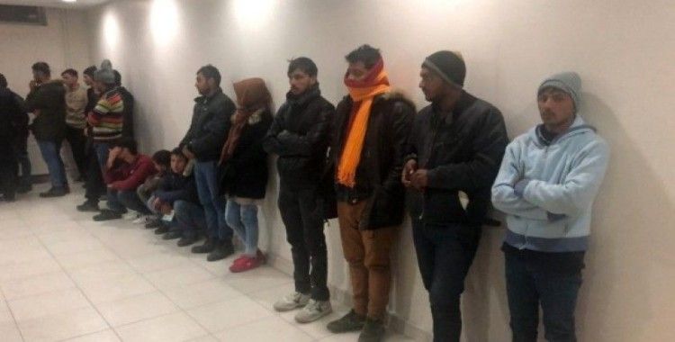 Kahramanmaraş’ta 34 kaçak göçmen yakalandı