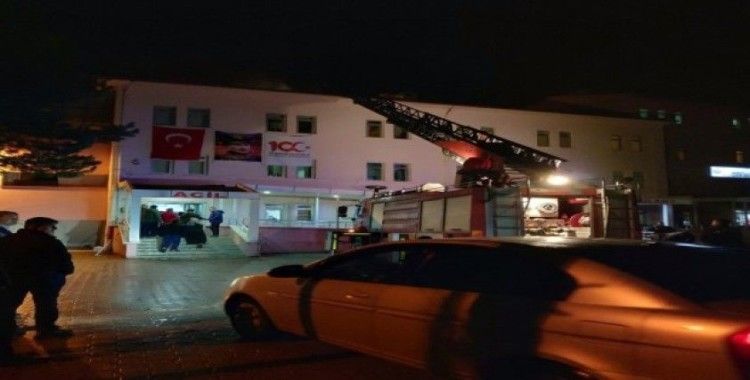 Alaçam Devlet Hastanesinde yangın paniği