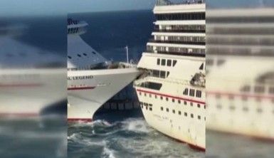 Meksika’da iki lüks yolcu gemisi çarpıştı