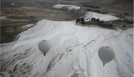 2019 yılında Pamukkale’de 35 bin yamaç paraşütü, 50 bine yakın balon uçuşu yapıldı