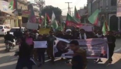 Pakistan'da Şii gruplardan ABD karşıtı yürüyüş