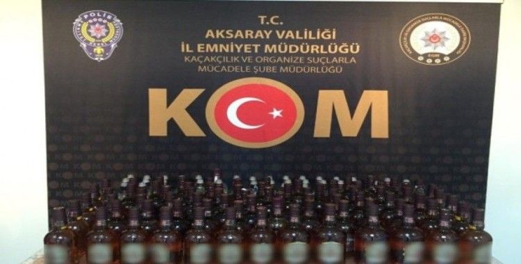 Aksaray’da sahte içki operasyonu: 1 tutuklama