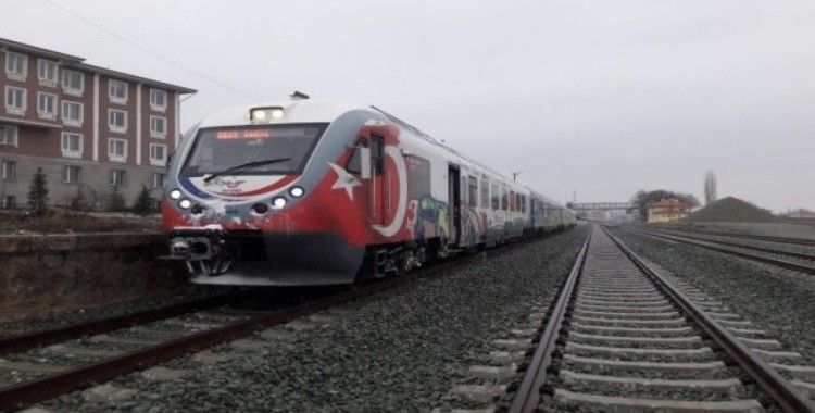 Samsun-Sivas tren yolunda test sürüşü yapıldı