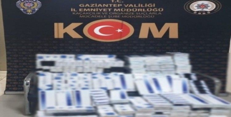 Gaziantep’te 4 bin 200 paket kaçak sigara ele geçirildi