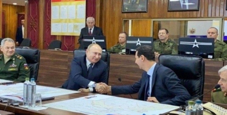 Putin, Şam'da Esad'la görüştü
