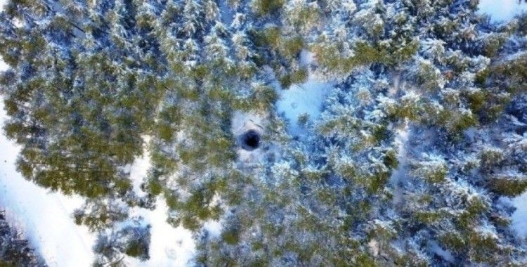 Spil Dağı Milli Parkı karla kaplandı