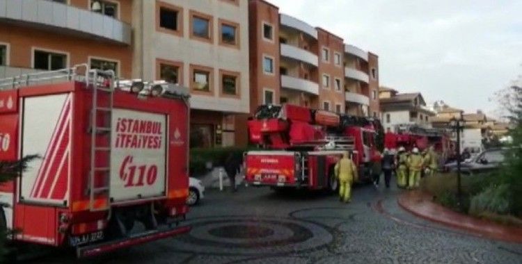 Beykoz’da lüks sitede yangın paniği