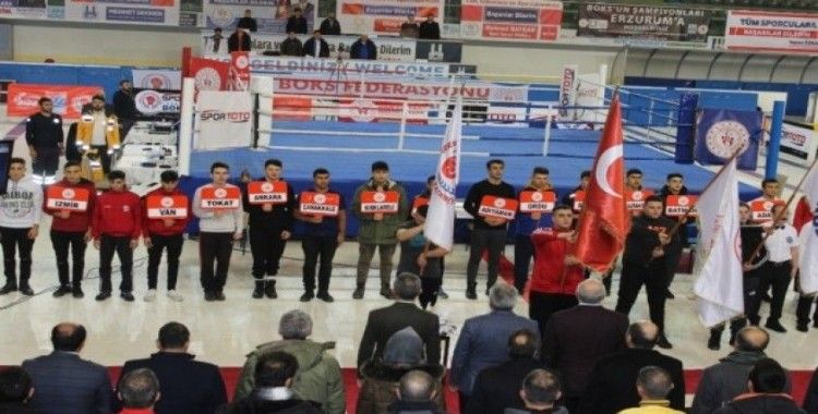 ‘Liseler Arası Türkiye Boks Şampiyonası’ Erzurum’da başladı