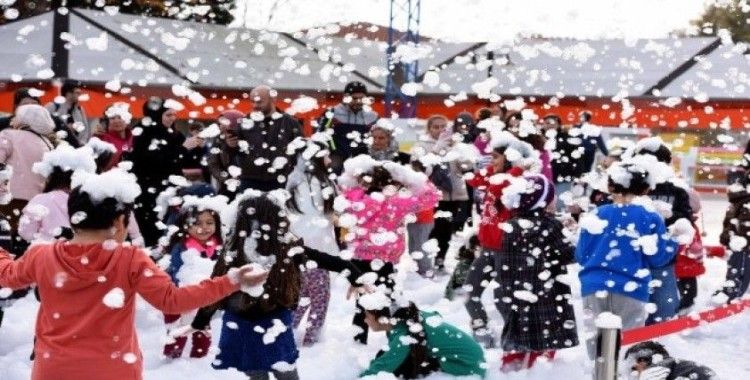 Teneffüs Park’ta kar fırtınası