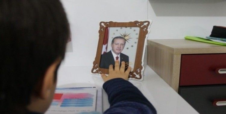 Çankırılı 6 yaşındaki miniğin Cumhurbaşkanı Erdoğan sevgisi