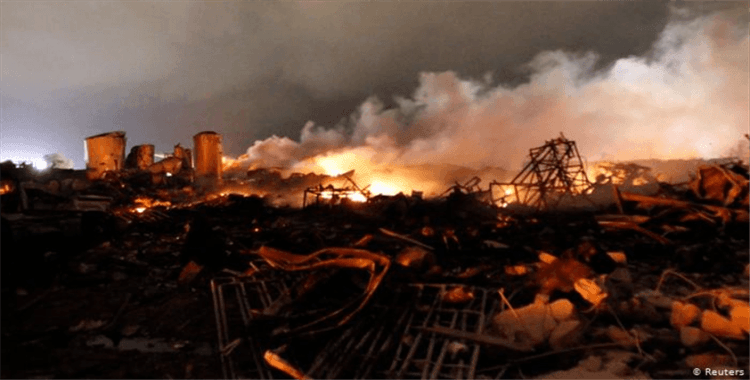 ABD'de fabrikada şiddetli patlama