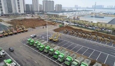 Wuhan'da ikinci hastanenin inşası sürüyor