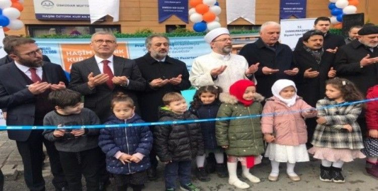 Diyanet İşleri Başkanı Erbaş, Üsküdar'da Kur’an Kursu açılışına katıldı