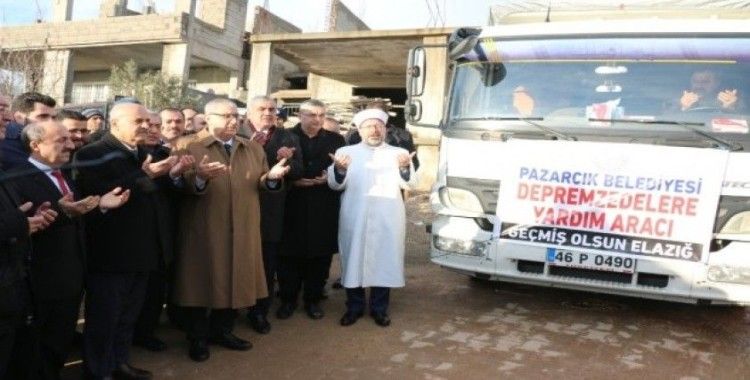 Elazığ için toplanan yardımlar yola çıktı