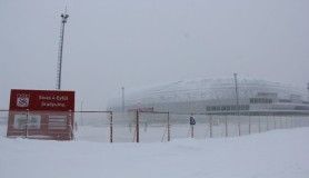 Kupa maçının oynanacağı stadyumda 30 cm kar var