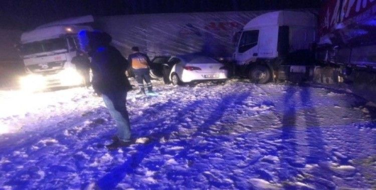 Kayseri’de zincirleme kaza: 1 yaralı