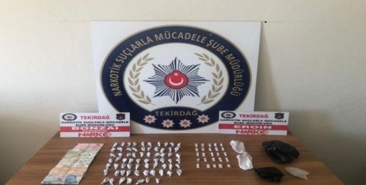 Tekirdağ’da bir kadın uyuşturucudan gözaltına alındı