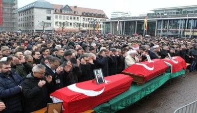 Öldürülen Türk vatandaşları için cenaze töreni düzenlendi
