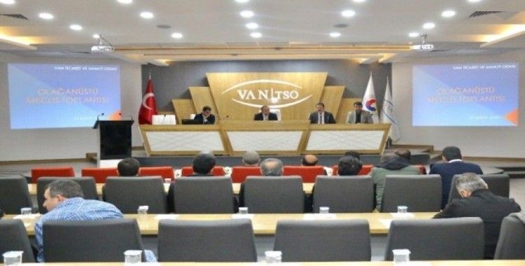 Van TSO depremzedeler ve koronavirüs için toplandı