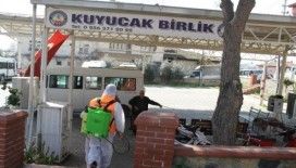 Kuyucak’ta ortak yaşam alanları dezenfekte edildi