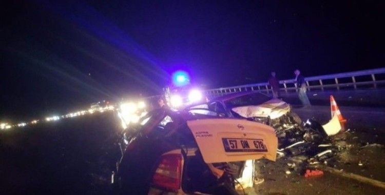 Sinop’ta trafik kazası: 4 ölü, 6 yaralı