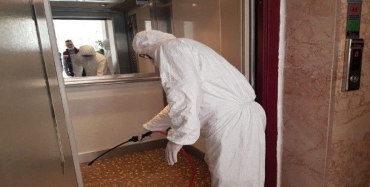 Asansörlere ücretsiz korona virüs temizliği