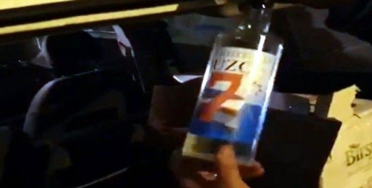 Gaziantep’te 112 şişe sahte alkol ele geçirildi