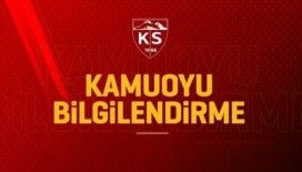 Kayserispor’da bir idari personelde sonuç pozitif çıktı