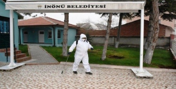 İnönü’de dezenfekte çalışmaları aralıksız devam ediyor