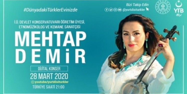YTB’den “Dünyadaki Türkler Evinizde” mottosuyla dijital konserler