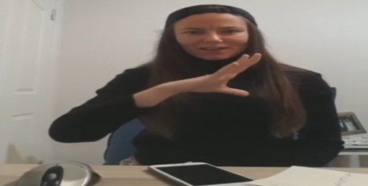 Bursalı gazeteciden işaret diliyle ’Evde kal’ videosu