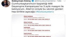 Başkan Süleyman Kılınç, 3 aylık maaşını bağışladı