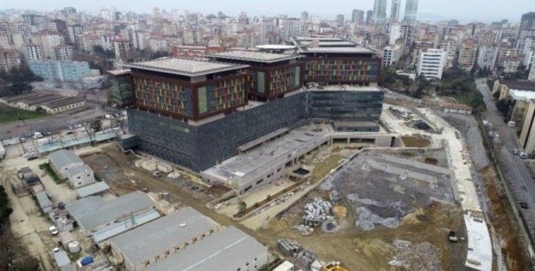 (Özel) İnşaatında sona gelinen Göztepe Şehir Hastanesi havadan görüntülendi