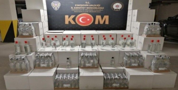 Bin 310 şişe sahte alkol ele geçirildi