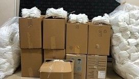 Hamzabeyli'de 24 milyon 650 bin adet makaron ile 44 kilogram esrar ele geçirildi