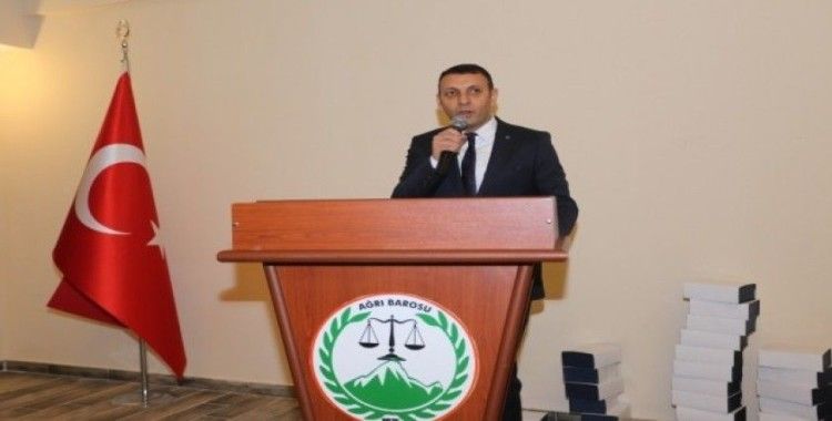 Ağrı Barosu Başkanı Aydın: “Avukat, adaletin vatandaşla kurduğu köprüdür”