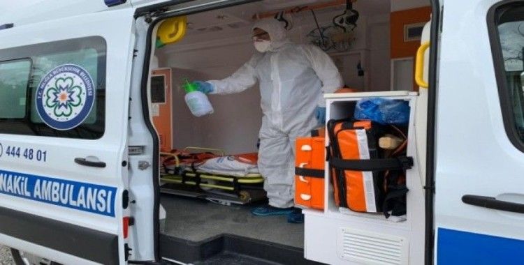 Ambulanslar her nakilden sonra dezenfekte ediliyor