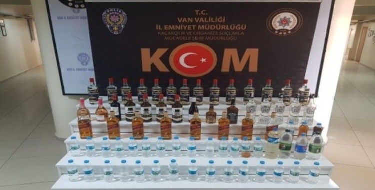 Van’da 73 şişe kaçak alkollü içecek ele geçirildi